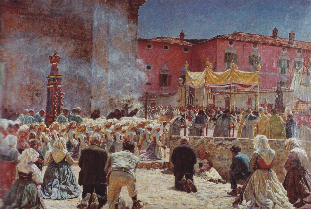 Kristian Zahrtmann - Festa di San Lidano a Civita d'Antino